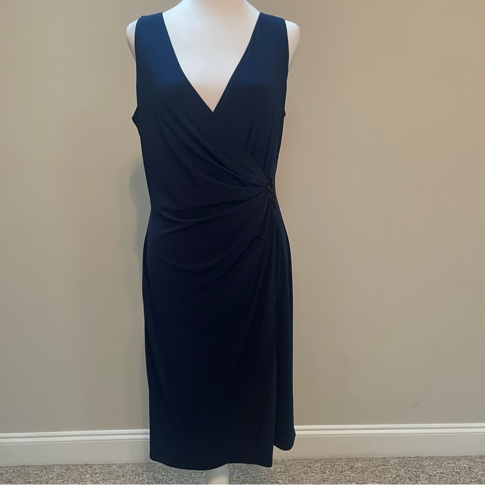 Navy blue cocktail dress